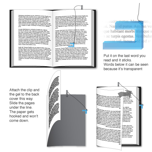 bookmark to remember the last WORD you read, not the page