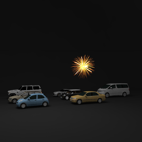 fireworks to pinpoint your car